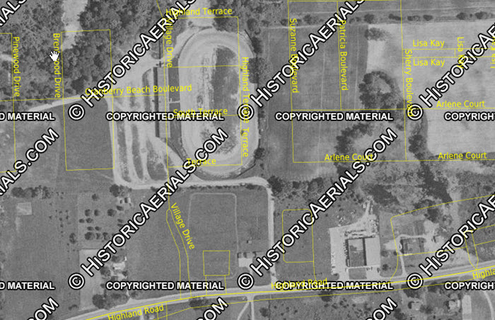 Pontiac Speedway (M-59 Speedway) - Old Aerial